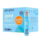 Kollagen Trinkampullen Gelenke - 5000mg Premium Collagen Peptide - 30 Ampullen Collagen Drink - Starke Knochen* mit Kollagen für Gelenke zum Trinken* - Markenrohstoff FORTIGEL® - Mit Vitamin C, Mangan