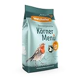 Welzhofer Körner Menü 9kg - Hochwertiges Wildvogelfutter für Rotkehlchen, Zeisige & Co - Natürliche Energiequelle für Wildvögel und Gartenvögel - Vogelfutter Getreide, Samen, Insektenfett & Mineralien