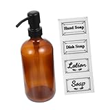 WRITWAA 1 Set Glasflaschen Abfüllung Duschgelspender Pumpflasche Shampoo Halter Für Die Duschwand Mini Reise Toilettenartikel Flasche Dusche Für Creme Spülmittelpumpe