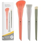 KINGMAS 3 Stück Make-up Pinsel Set, Grundierung Konturen Concealer-Pinsel, Kabuki-Pinsel für Gesicht, Rouge, Bronzer, Reise, Buffing, Tupfen, Konturen, flüssiges Mischen