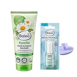 2er-Set – Hand- & Nagelbalsam Kamille (100 ml) + Nagelpflegeöl (10 ml) + Bonus Silikonschwamm