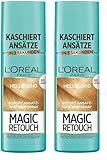 L'Oréal Paris Ansatz-Kaschierspray für stufenlose und natürliche Übergänge, Kaschiert Ansätze bis zur nächsten Haarwäsche, Magic Retouch, Hellblond, 1 x 75 ml (Packung mit 2)