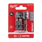 Milwaukee Steckschlüsseleinsatz Adapter 3.Set (1/4 + 3/8 + 1/2)