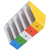 TOGEVAL Buntes Dokumentenhalter aus Papier mit Ablagefächern Kreativer Schreibtisch Organizer für Bücher Akten und Briefe für Büro und Schüler Einfache Montage Praktische Beschriftung