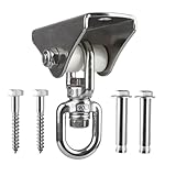 Schaukelhalterungen, strapazierfähig, rostfreie, stabile Edelstahl-Schaukelgarnitur, multifunktional, einfache Installation, Drehhaken-Design, Schaukel-Hardware für Hängematten-Sandsäcke