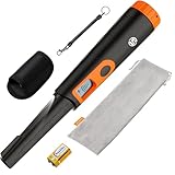 SUNPOW Pinpointer Metalldetektor Profi Für Erwachsene & Kinder, Pin Pointer Metallsucher Mit LCD-Bildschirm, IP68 Vollkommen Wasserdicht, Verbesserter DSP-Chip, 3 Modi (Summer, Vibration, Ton)