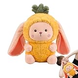 Fanysdsi Süßes Häschen-Stofftier,Kaninchen-Stofftier,Hasenpuppe Kuscheltiere - Hase Plüschtier Schlafzimmer Dekor, weiche Puppe Obsthase, süßer Stoffhase, Stoffspielzeug Wohndekoration