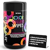 FRAMAR Haarfarbe Entferner Gefärbte Haare - Farbentferner Haarfarbe, Haarfarbenentferner Für Gefärbte Haare, Color Remover Haare, Haare Färben Zubehör, Haarentfärber, Hair Color Remover - 100 Tücher