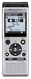 OM SYSTEM WS-882 hochwertiger digitaler Voice Recorder mit Stereomikrofonen, 6 Aufnahmemodi, Direkt-USB, eingebautem Ständer, 4 GB interner Speicher, Silber