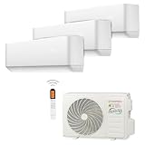 HANTECH MULTISPLIT KLIMAANLAGE WANDGERÄT 3 X 3,4 KW 12000 BTU HPRO + WIFI