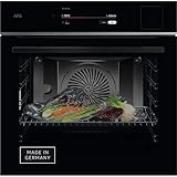 AEG Wifi Einbau-Dampfbackofen, Multidampfgarer, Serie 9 Touch-Swipe-Display XL, mit Schritt für Schritt assistiertem Kochen, Made in Germany,100% Auto-Dampf & SousVide, App-Rezepte, TP9SB82WAB