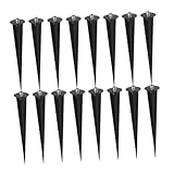 TOYANDONA 16 Stück Teiliges Gartenlampen Stäbe Aluminium Ersatz für Solarlichter für Außenbereich und Gartenbeleuchtung