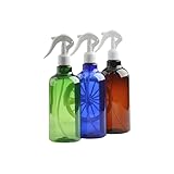 Singllin，3 Stk Sprühflaschen 500ml, Zerstäuber Leere Sprühflasche mit Verstellbare Sprühkopf, Pflanzen Wasserspritze Blumensprüher Sprühflaschen für Pflanzen, Blumen, Garten, Friseur