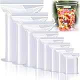 BBLTIFF 800 Stück Druckverschlussbeutel, 8 Größen Plastikbeutel Verschließbar Set, Zipper Beutel, Wiederverschließbare Beutel, Transparente Aufbewahrungsbeutel, PE Polybeutel Zur Aufbewahrung
