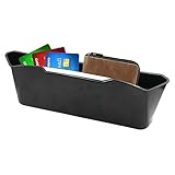 Teksome Autositz-Aufbewahrungsboxen, Seitentaschen, verstellbar, universelle Passform, stabil, universell, moderner Auto-Organizer zwischen den Sitzen für Handy, Sonnenbrille