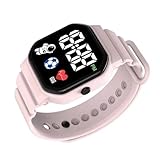 Digitale Armbanduhr – LED-Uhr, wasserdicht, bequemes Armband aus Silikon, langlebiges Design, perfekte Schule, Outdoor-Aktivitäten, Sport, Reisen, Geschenke für den Jahr