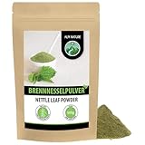 Brennesselpulver (500g), Brennessel gemahlen, 100% naturrein, schonend getrocknet und gemahlen, natürlich ohne Zusätze, vegan, Brennnesselpulver, Brennesselblätter gemahlen