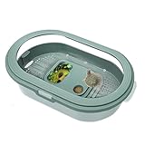 Aquatisches Schildkröten Terrarium | Waschbares Reptilienhaus - Fluchtgeschütztes Sonnenplateau Für Schildkröten