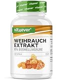 vit4ever Weihrauch Extrakt - 240 vegane Kapseln - 1000 mg pro Tagesportion - Mit 85% Boswelliasäuren aus echtem indischen Boswellia serrata - Hochdosiert & Premiumqualität