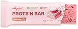 Vilgain Prebiotic Protein Bar (55 g) Pink Macaron – 17g Milcheiweiß Riegel Ballaststoffreich Ohne Zuckerzusatz, Glutenfreier Soft Proteinriegel Mit Himbeeren & Mandeln Für Fitness & Muskelaufbau