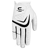 SAWANS Golfhandschuh für Herren, für die Linke und rechte Hand, Rutschfester Ledergriff, Golfhandschuhe für jedes Wetter, weich, langlebig (Weiß, XL, Rechte Hand (für Linkshänder-Golfer))