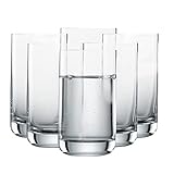 SCHOTT ZWIESEL Allround Becher Simple (6er-Set), geradliniges Trinkglas für Wasser oder Saft, spülmaschinenfeste Tritan-Kristallgläser, Made in Germany (Art.-Nr. 123661)
