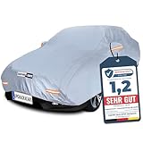 Upgrade4cars Autoabdeckung Outdoor Vollgarage | Auto Abdeckplane Komplett für alle Jahreszeiten | Autoplane Universal | Pkw Größe: M 431 * 165 * 120 cm