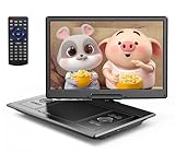 YOTON 16,9' Tragbarer DVD-Player mit 14,1' HD-Drehbildschirm, ideal fürs Auto, 6 Stunden Akkulaufzeit, intelligente Speicherwiedergabe, USB/SD-Karten-Unterstützung [Kein Blu-ray-Support]
