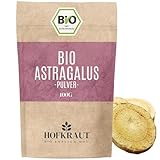 HOFKRAUT Astragaluswurzel Pulver Bio 100g | Tragant-Wurzelpulver | Reines und 100% natürliches Tragacantha Membranaceus Wurzelpulver ohne Zusatzstoffe | Rückstandskontrolliert