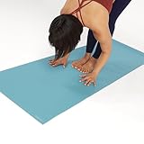 Yogabox Studio Yogamatte PREMIUM - 200 cm x 80 cm x 4.5 mm (LxBxH) - Fitnessmatte, Pilatesmatte, Gymnastikmatte - OEKO TEX 100 P1 - Made in Germany, aqua