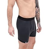 ALPIN LOACKER Merinowolle Boxershorts Herren I Sport Unterhose I Wanderunterhose I schnelltrocknende und atmungsaktive Merino Unterwäsche, Grau L