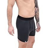 ALPIN LOACKER Merino Boxershorts Herren I Sport Herren Unterhosen aus 85% Merinowolle I Ski Unterwäsche Herren I atmungsaktive Merino Unterwäsche, Grau M