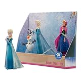 Bullyland 13446 - Spielfiguren Set Prinzessin Elsa, Anna und Olaf aus Walt Disney Die Eiskönigin, detailgetreu, ideal als kleines Geschenk für Kinder ab 3 Jahren