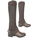 AK Waschbare Reitchaps aus Mikro-Wildleder AKRS-1032(W) (Braun, 10)