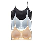 FairaH 3PCS Sommer Nahtloser ultradünner Eisseiden-Komfort-BH in Übergröße, kein Stahlring, atmungsaktiver und bequemer BH, Damen-Seiden-Hebe-BH (L,1)