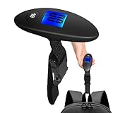 Gepäckwaage, Digitale Gepäckwaage | Digitale Paketwaage | Tragbare Kofferwaage für Reisen, Kofferwaage mit Display, Kofferwaage zum Aufhängen