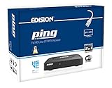 EDISION PING - OTT LINUX RECEIVER H265/HEVC schwarz, Stalker, Xtream, WebTV, Media Player, Wi-Fi on Board, USB, HDMI, LAN, Fernbedienung 2in1