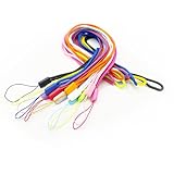 24x Bänder für Schnapsgläser, Schlüssel, Kordel, Keycard, Ausweis, 80cm viele Farben (bunt)