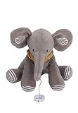 Sterntaler Baby Unisex Spieluhr Baby Spieluhr mittel Elefant Eddy - Babyspieluhr, Einschlafhilfe, Spieluhrwerk - grau