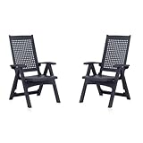 SCHAFF Shaf Milano 2er Pack Klappstuhl | Anthrazit | Wetterfest | für Garten und Terrasse| Klappsessel