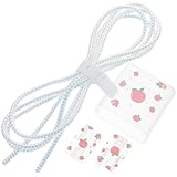 Kisangel Transparente TPU Netzteilhülle mit Süßem Design Stoßfester Ladekabelschutz Kompatibel mit iPhone Ladegeräten Robust und Leicht für Outdoor aktivitäten