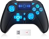 Lapezei Kabelloser Controller für P5 mit Dual-Motor-Sensor-Touchpad und 3,5-mm-Audiobuchse/Turbo/6-Achsen-Sensorfunktion, kompatibel mit PS-3/PS-4/Pro/Slim/S-Witch/PC