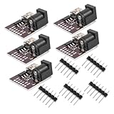 UTHCLO 5 Stück 5 teiliges Mini USB Ladegerät Schnittstellen Stromversorgungsbaustein mit Überlastschutz für effiziente Stromversorgung