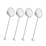 kela Fondue Siebe Set 4 Stück TAMIS, Edelstahl Fonduesieb 22,5 cm, Edelstahl 18/10, Hot Pot Zubehör, Fondue Körbchen für Gemüse, Fisch und Fleisch