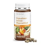 Sanct Bernhard Kapuzinerkresse-Meerrettich-Kapseln mit Senfölen & natürlichem Vitamin C aus der Acerolakirsche | 180 Stück