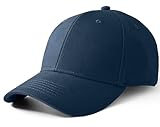 Artexia, Kappe mit Visier, 100 % Baumwolle, Baseballkappe, Unisex, regulierbar, Marineblau, One size