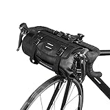 Lixada Wasserdicht vorne Fahrrad Tasche, Bike Frontrahmen Lenker Gepäckträger mit Rolle, Dry Bag Top Verschluss 3L-7L verstellbar