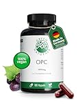 OPC - Hochdosiert: 1250mg Traubenkernextrakt mit 1000mg OPC je Tagesdosis - Vegan & ohne Zusatzstoffe - Green Naturals®