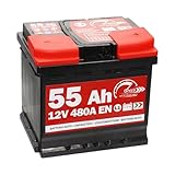 Batterie Auto Original Speed by SMC Code 7903430 L155 12 V 55 Ah 480 A en mit Pluspol RECHTS