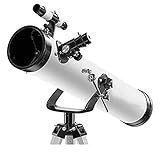 114-mm-Spiegelteleskop mit Stativ und Planetenspiegel für Kinder und Astronomie-Anfänger, tragbares Teleskop mit 3-Fach